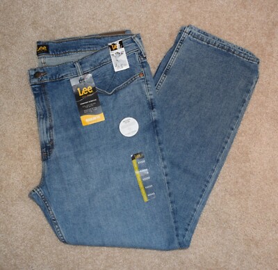 New Mens Lee Jeans 42 X 32 Regular Fit Bootcut Stretch Denim
