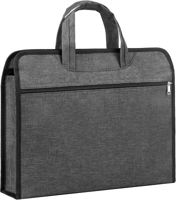 Document Bag Briefcase, Portable Notary Bag, Oxford Fabric File Bag with Handle,