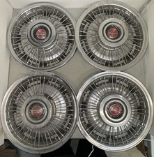 4 1969 69 1970 70 Pontiac Hubcap Rim Wheel Cover Hub Cap Wire Spoke 14 Oem Pmd