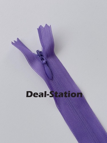 Invisible Nylon Zip Zips Zipper Lace Concealed Closed End Sewing 20cm up to 65cm - Picture 29 of 30