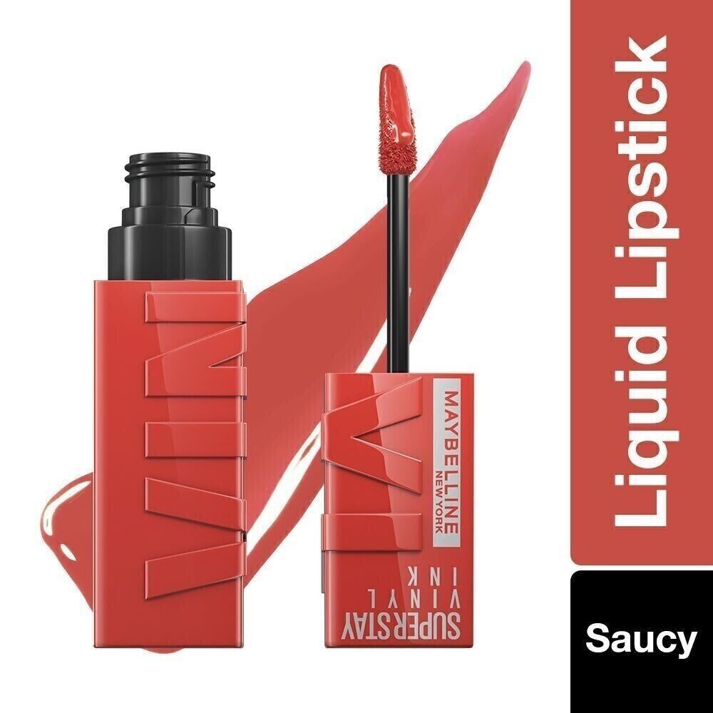Maybelline New York Superstay Vinyl Ink Liquid Lipstick - Saucy | eBay