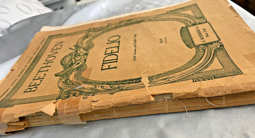 Antik Vintage BEETHOVEN FIDELIO Blatt MUSIK Buch 1935 deutsche & englische Texte - Bild 2 von 7