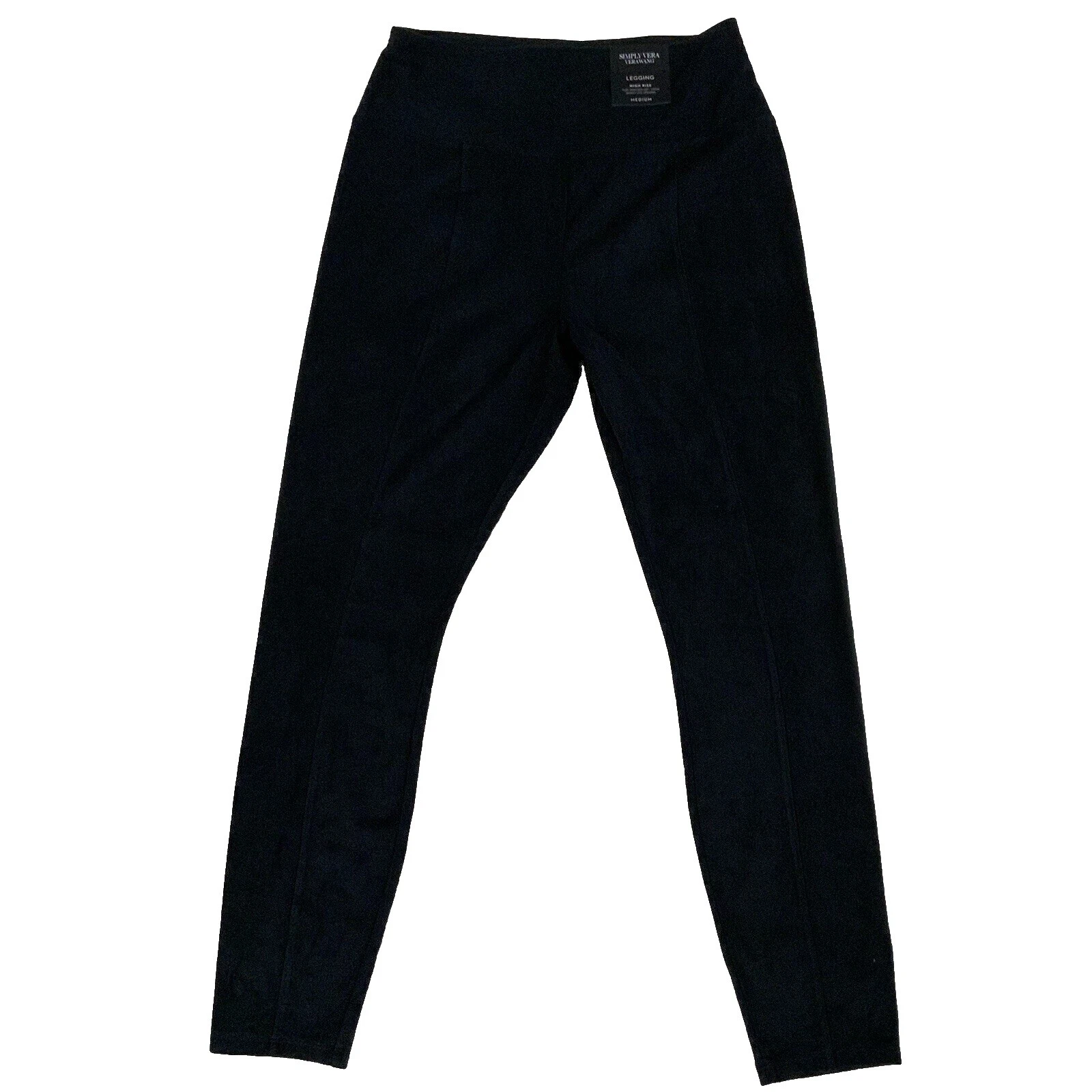 Simply Vera Vera Wang color negro, mezcla algodón, Leggings para Mujer