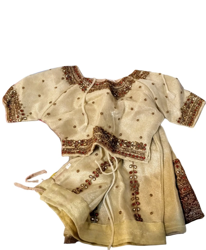 Lote de ropa de tela bordado mezcla de cuentas costura artesanía India Oriente Medio África 15 lb Foto 4 de 4