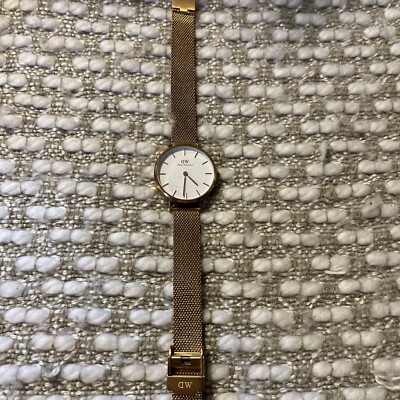 Daniel Wellington Petite Melrose Eggshell White Rose Gold Ladies Watch Works
