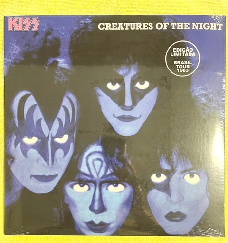 KISS - Creatures of the Night Colored Vinyl Vinnie Vincent New Cover Damage