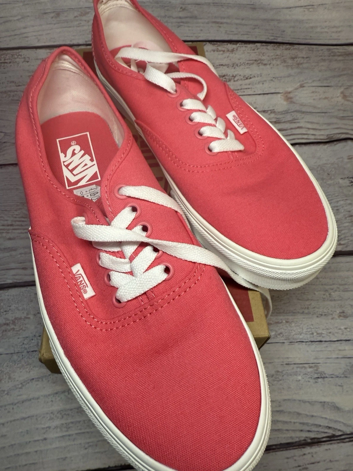 Sneakers basse Vans Ward nuove bambina Missy 9 5 con tela caprifoglio rosa