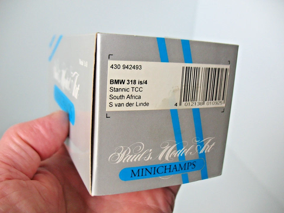 Minichamps 1/43 BMW 318is/4 S. van der Linde Stannic TCC South Africa VGC - Image 3 of 4