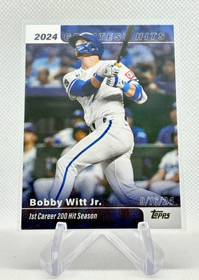 2025 Topps Series 1 Bobby Witt Jr. 2024 Greatest Hits Insert #GH-6
