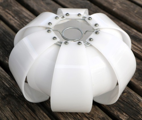 Ceiling Light Lampshade Original 1970s White Perspex Onion Shade Guzzini Era VGG