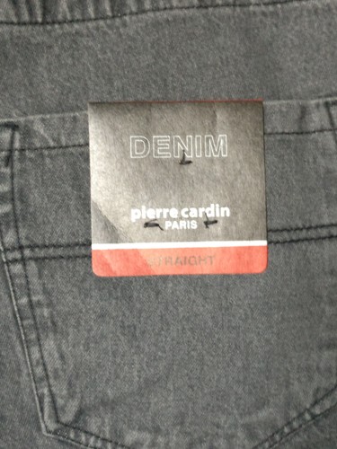 New 3XL Pierre Cardin Paris Straight Black Denim Five Pocket Shorts and Belt - Picture 7 of 9