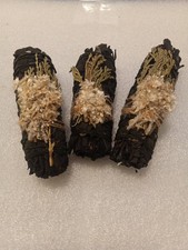 3 PCS Midnight Bloom White Sage Smudge Stick Bundle Healing Cleansing MBW
