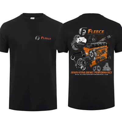 Fleece Performance T-Shirt, Innovating Diesel Engine Graphic Tee for Mechanics