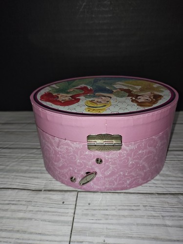 Disney Princess Girls Jewelry Music Box Belle Ariel & Cinderella Collectible - Picture 6 of 11
