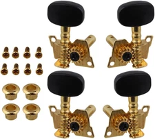 Ukulele Tuning Peg Machine Heads 2R2L Gold Tuners Replacement Parts Set