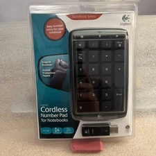 Logitech Cordless Number Pad for Notebooks - Model 920-000217, Brand New!