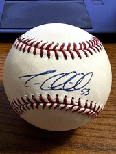 TREVOR CAHILL SIGNED AUTOGRAPHED OML BASEBALL!  Cubs, Diamondbacks, Athletics!