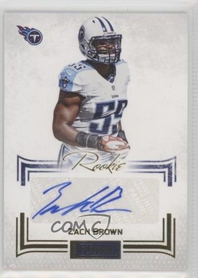 2012 Panini Playbook Signatures Gold 25/49 Zach Brown #175 Rookie Auto RC 2u3