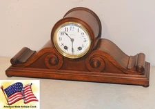 RESTORED SELDOM FOUND SETH THOMAS FINE ANTIQUE PEER-1917 MAHOGANY CABINET CLOCK