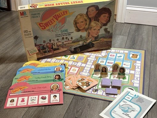 Vintage 1988 Sweet Valley High Board Game Milton Bradley 100% Complete Pascal
