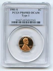 1981-S Lincoln Memorial Cent Proof — photo from another recent sale