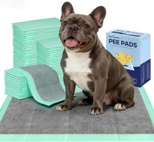 Puppy Pads 50 Pack, Puppy Training Pads with Activated Charcoal | Thicker Dog Pe