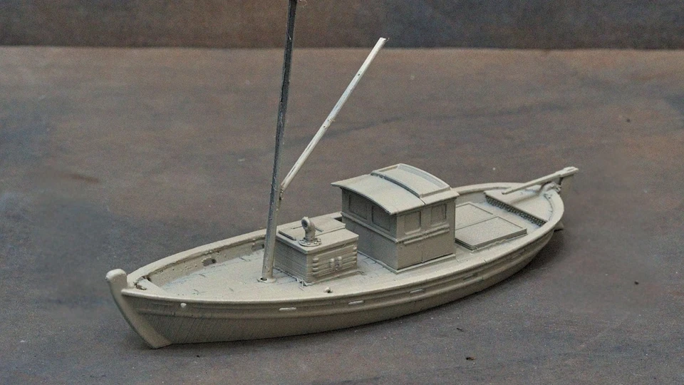 Barca Da Pesca Greca 9M Modello Kit 1:87 1:72 1:56 - Immagine 2 di 4