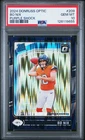 2024 Panini Donruss Optic Bo Nix #209 Purple Shock Rated Rookie Broncos PSA 10