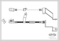 Corteco 19032430 Bremsschlauch FüR Chrysler