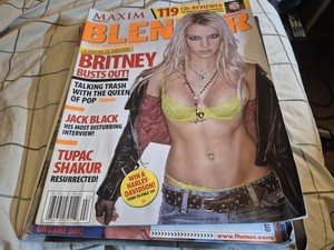 BLENDER magazine Britney Spears Jack Black Tupac Shakur Dizzie Rascal Blink-182