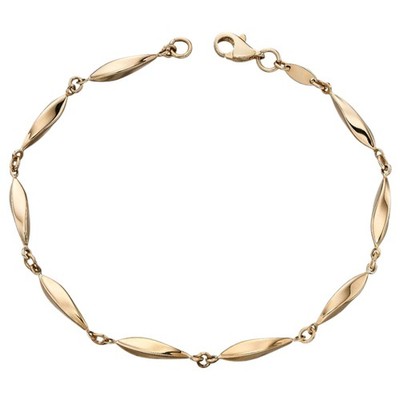Elements Gold GB456 Marquise Gliederarmband in 9 kt Gold
