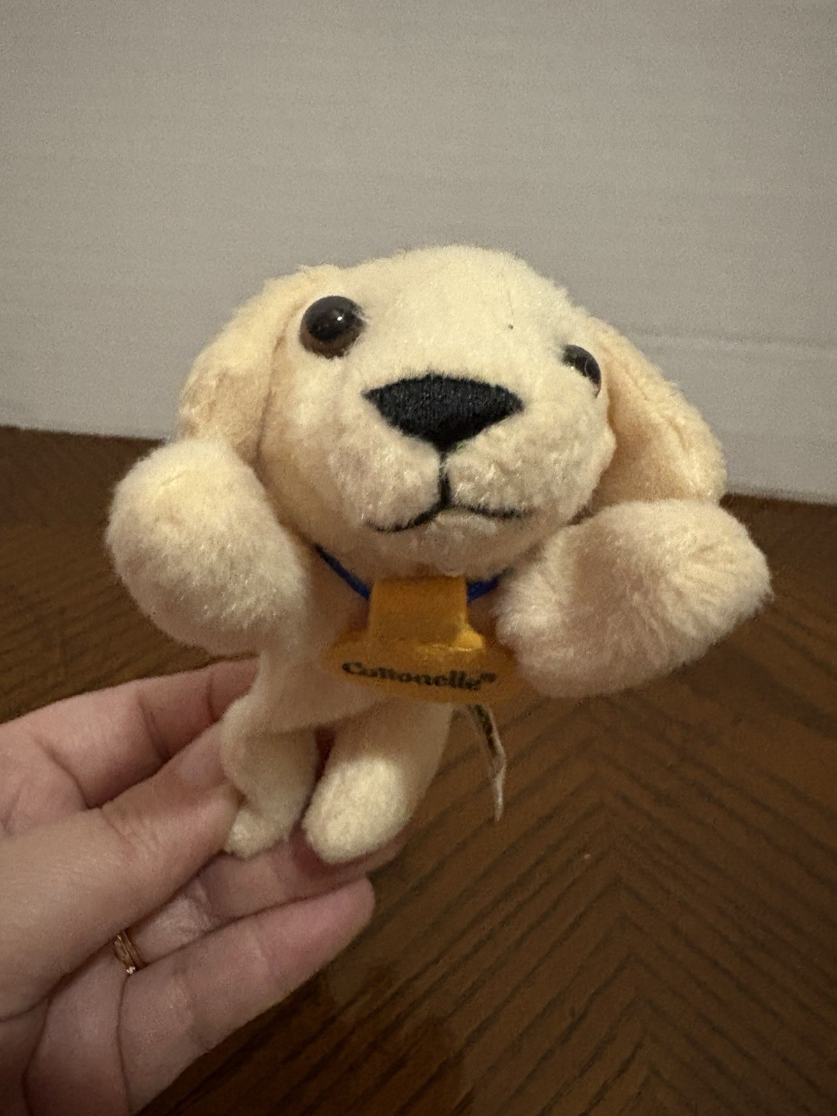 Vintage Cottonelle Puppy Dog Mini Plush with Tissue Pocket 5” Kimberly Clark