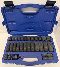 Carlyle 61-0222 29pc 38 Drive Metric Impact Socket Set 8-22mm Napa Case