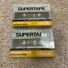Realistic Supertape XR-90 XR-120 Audio Cassette Tapes New Sealed Lot of 2