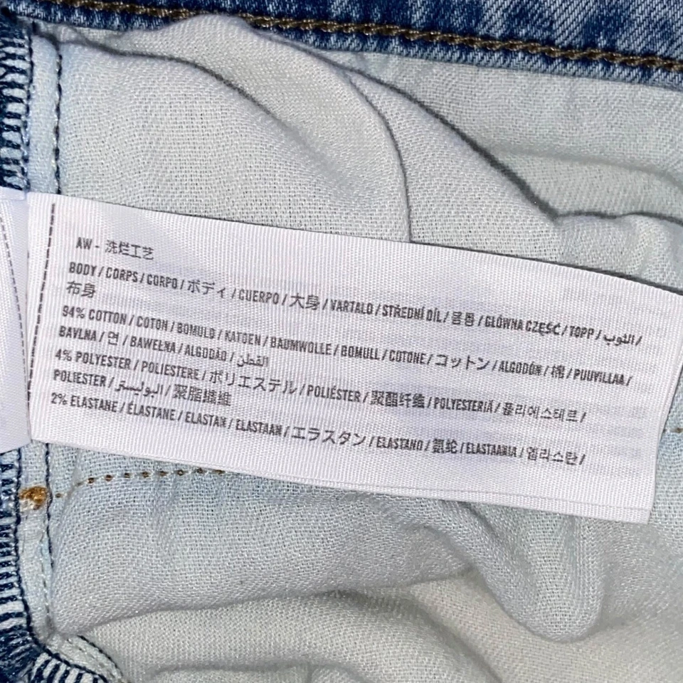 Abercrombie & Fitch Men's Distressed Skinny Stretch Jeans Ripped Blue 32x34 - Image 4 of 4