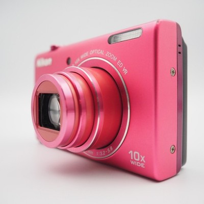 Mint] Nikon Coolpix S6200 Pink 16MP Digital Camera 10x w/Battery