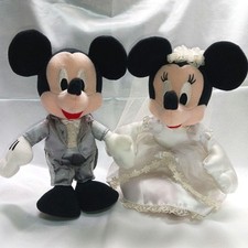 Mickey and Minnie Wedding Plush Pair