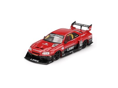 NISSAN Skyline LB-ER34 - Silhouette - red / black - Mini GT 1:64