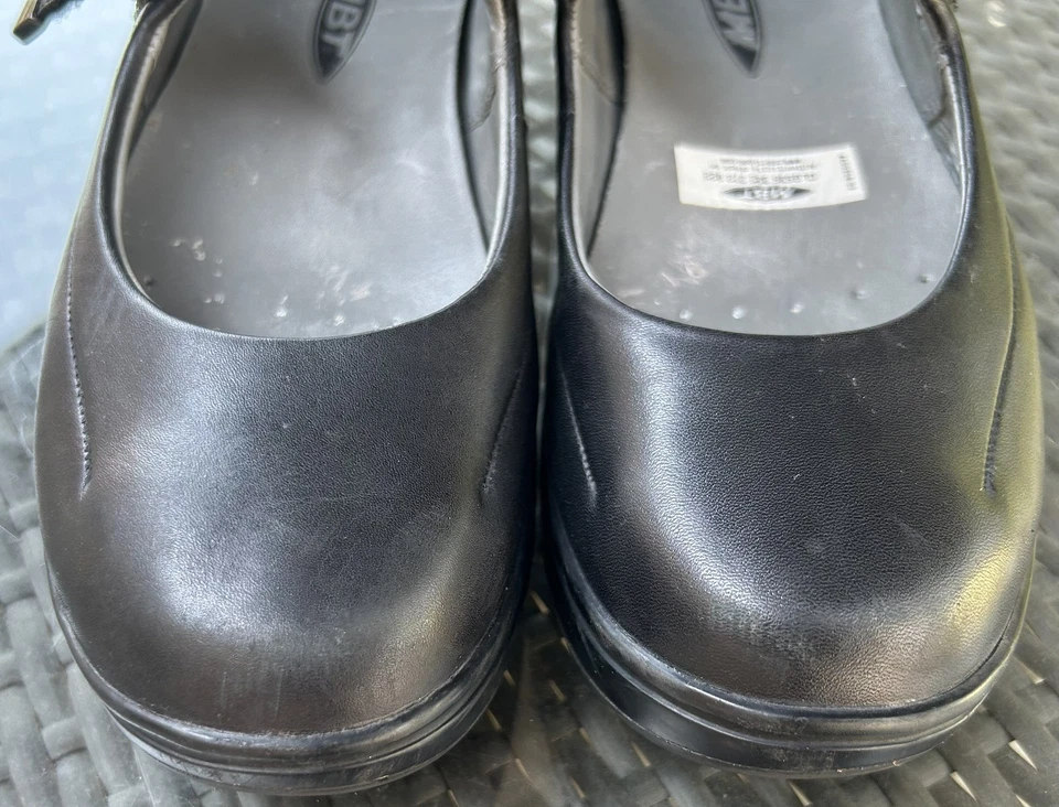 MBT Ballerinas Sirima 女式 Mary Jane Walking 黑色皮革塑形 7 码 — 第 2/4 张图片