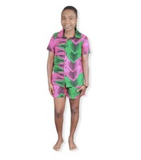 African print ankara shirt and short set