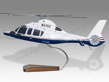 Airbus Eurocopter EC-155B Desk Wood Helicopter New Model Large Scale 1/32