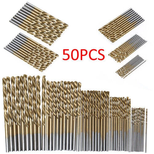 50 x HSS TITAN Spiralbohrer Set Metallbohrer Bohrer 1mm 1,5mm 2mm 2,5mm 3mm - Bild 3 von 4