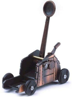 Mittelalterlicher Katapult Bleistiftspitzer - Büro / Home Schreibtisch Ornament