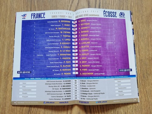 France v Scotland Rugby Union Programmes 1959 - 2015 - Picture 40 of 40