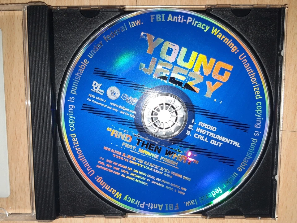 YOUNG JEEZY - And Than What - PROMO 2 CD Single RAP Hip Hop MANNIE FRESH, JAY-Z - Bild 4 von 4