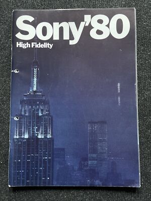 SONY KATALOG High-Fidelity AUDIO 80er 80s 65 Seiten   Rarität