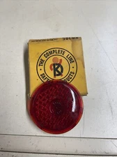 Triflex No. 285 Willys Jeep K-D Red Glass Tail Light Lamp Lens NOS 33554