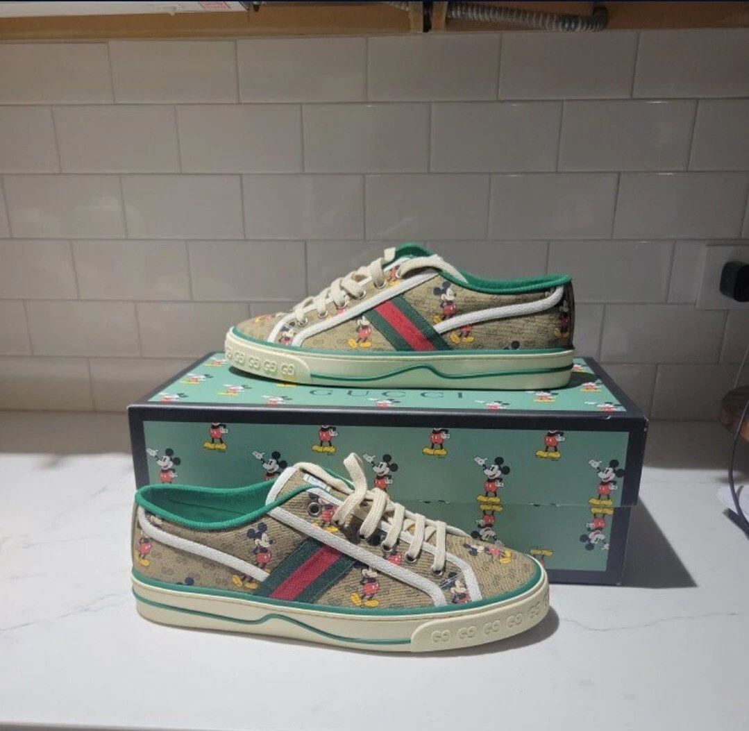 Mickey Mouse Taille 7,5   Disney x Gucci Tennis 1977 W