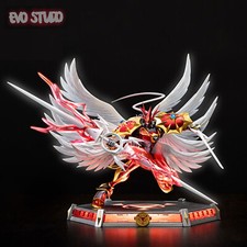 Evo Studio Digimon Adventure Dukemon Collectible Resin Painted Statue LED Gift