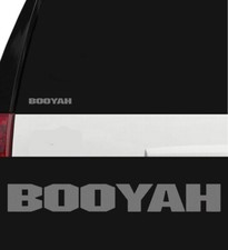 BOOYAH Fishing Baits Outdoor Sports Vinyl Die-Cut Peel N' Stick Decal Silver